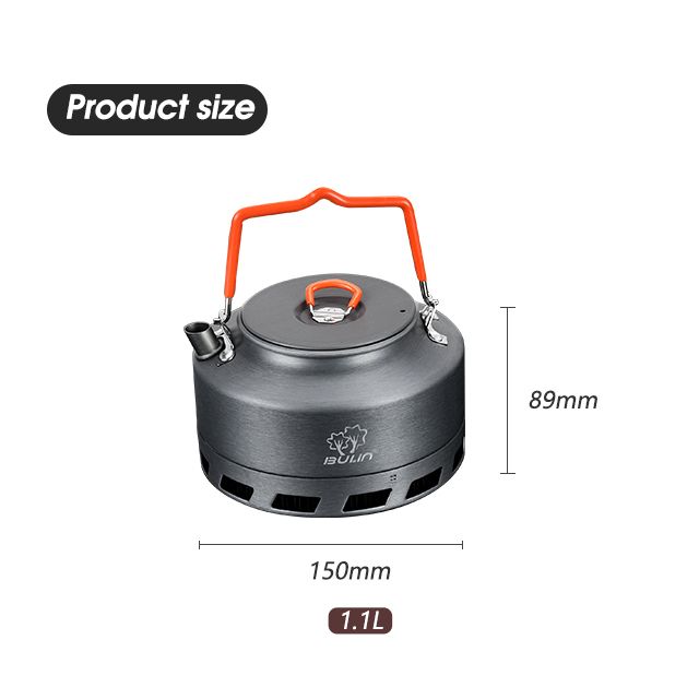 Juego de utensilios de cocina para acampar con mochila de aluminio para pesca 