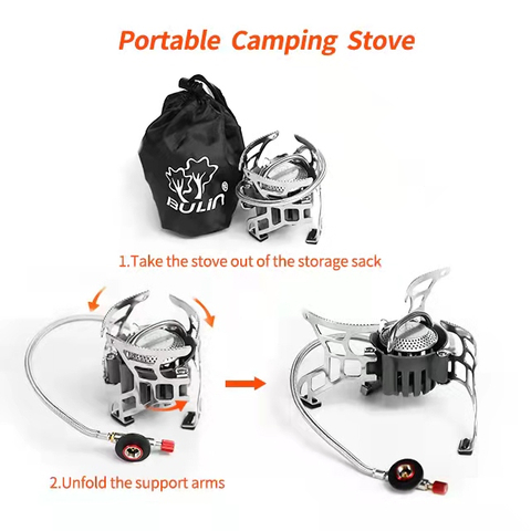 Estufa de gas de camping de mesa ultraligera Uso para parrilla 