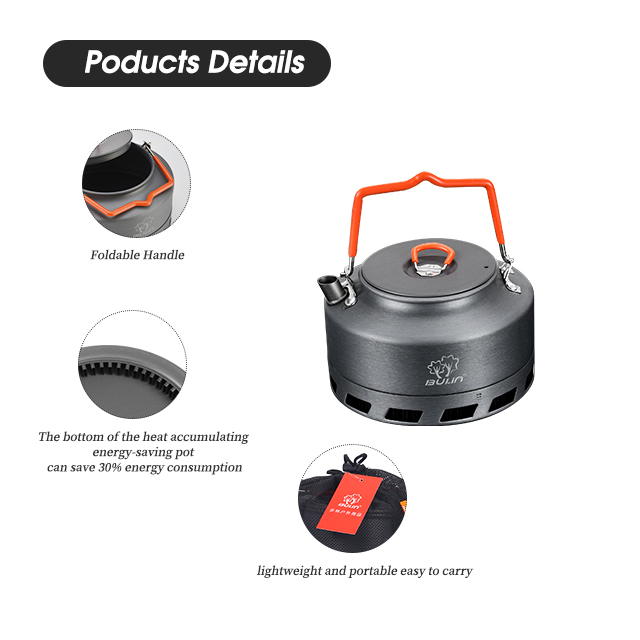 Juego de utensilios de cocina para acampar moteados de aluminio para escalada BL200-L2