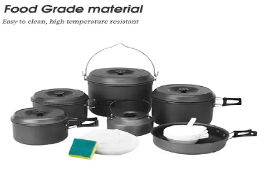 ¿Cómo limpiar un juego de cocina para acampar al aire libre?