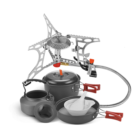 Mini estufa de gas portátil ligera para acampar para picnic 